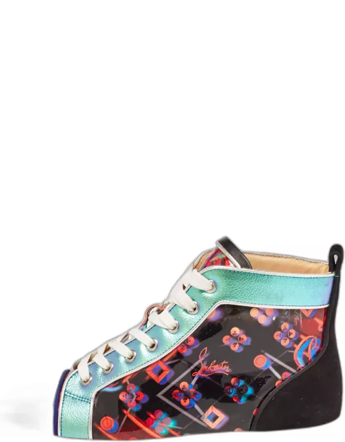 Christian Louboutin Multicolor Disco Patent Leather Louis Orlato Sneaker