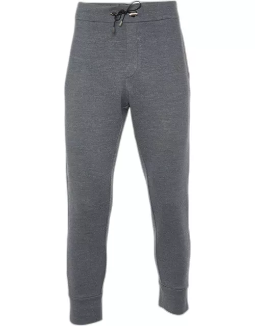 Emporio Armani Grey Knit Jogger Pants