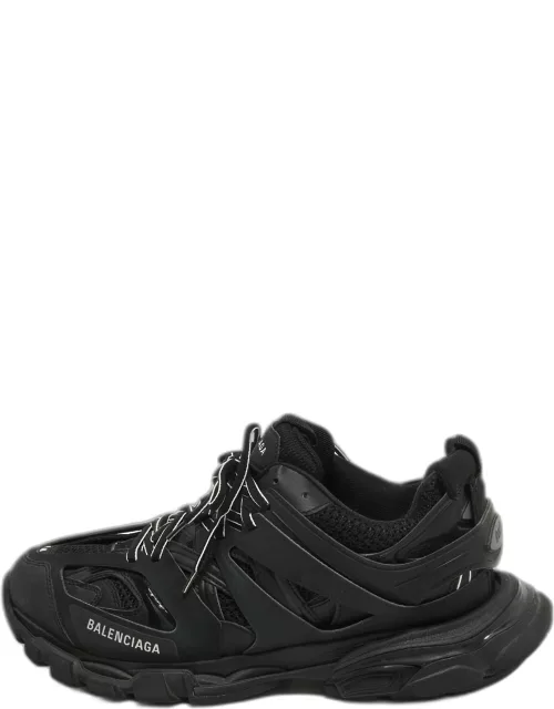 Balenciaga Black Fabric and Leather Track Sneaker