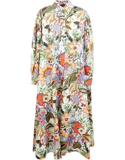Etro All-over Floral Printed Shirt Dres