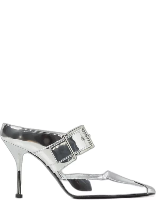 Heeled Sandals ALEXANDER MCQUEEN Woman colour Silver