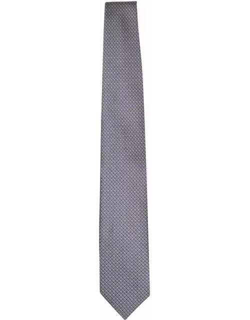Brioni Micropattern Blue/white Tie