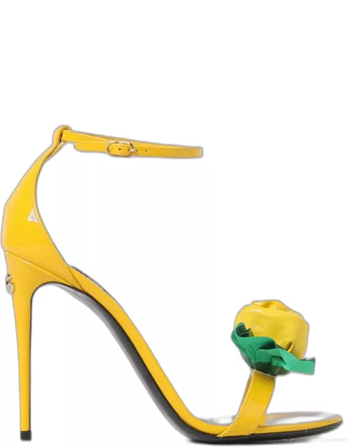Heeled Sandals DOLCE & GABBANA Woman colour Yellow