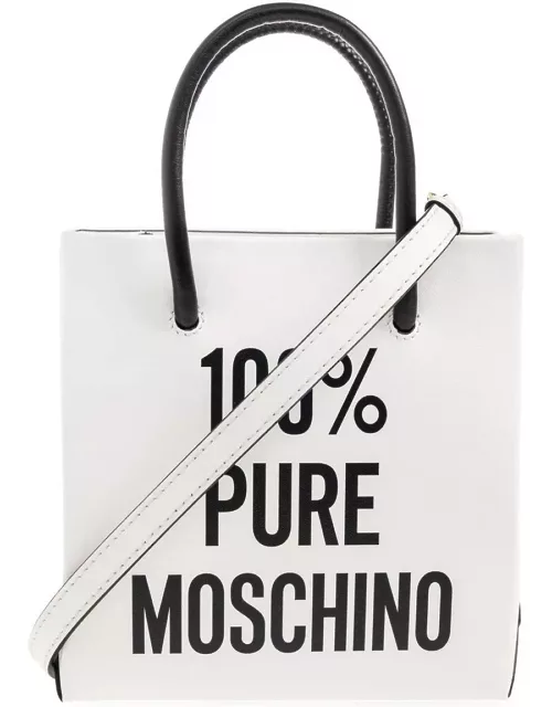 Moschino Slogan-printed Top Handle Bag