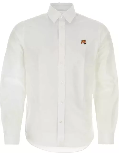 Maison Kitsuné Fox Head Patch Long-sleeved Shirt