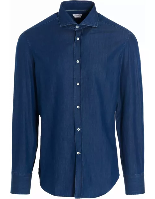 Brunello Cucinelli Long-sleeved Buttoned Shirt