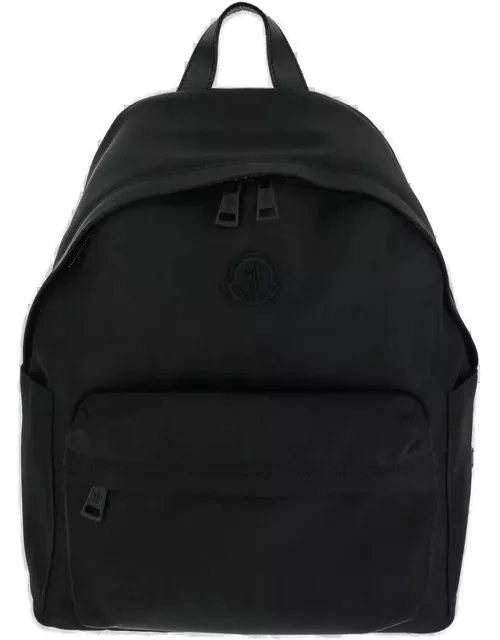 Moncler Logo Patch Zipped Backpack