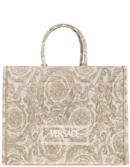 Versace Athena Barocco Jacquard Large Tote Bag