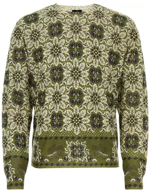 Etro Floral Pattern Knitted Jumper