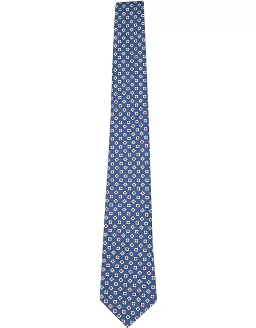 Canali Patterned Multicolor/blue Tie
