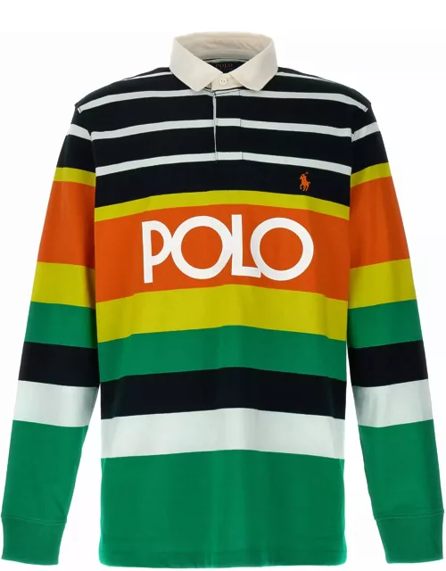 Polo Ralph Lauren Logo Striped Polo Shirt