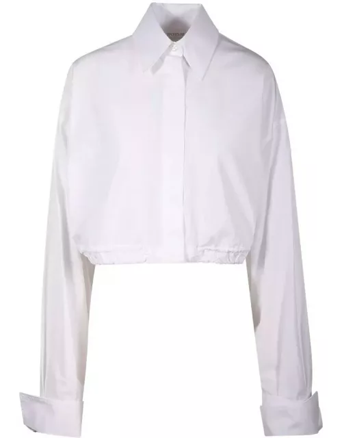 SportMax Buttoned Long-sleeved Cropped Shirt