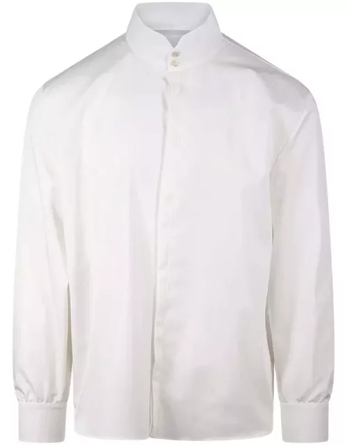 Saint Laurent Button Detailed Long-sleeved Shirt