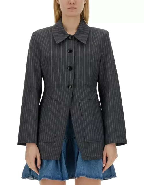 Ganni Jacket With Stripe Pattern