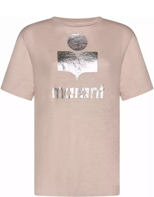 Marant Étoile Zewel T-shirt With Metallic Logo Print