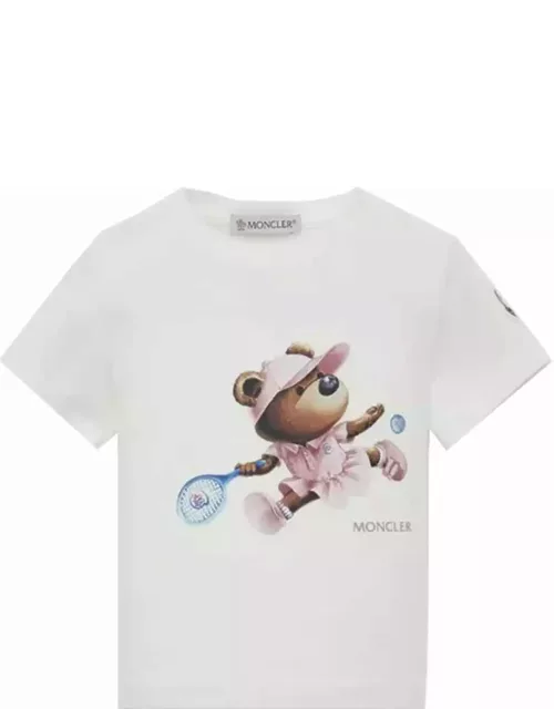 Moncler T-shirt With Tennis Motif