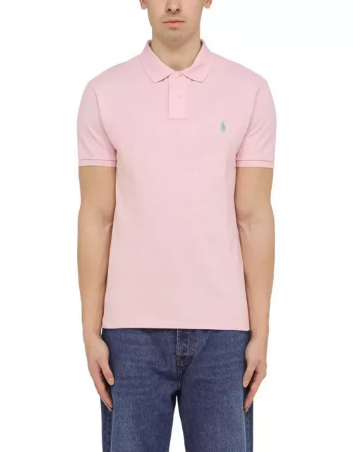 Ralph Lauren Pink Pique Polo Shirt With Logo