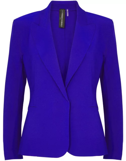 Norma Kamali Stretch-jersey Blazer - Bright Blue - L (UK14 / L)