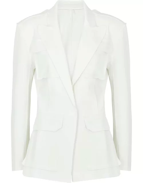 Norma Kamali Stretch-jersey Utility Jacket - White - L (UK14 / L)
