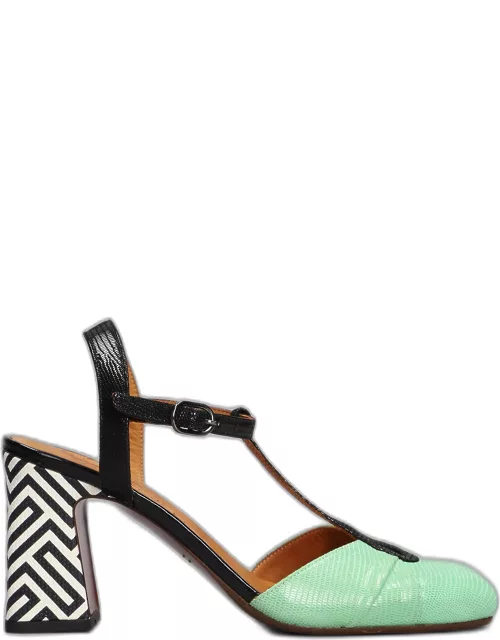 Chie Mihara Obaga Pumps In Green Leather