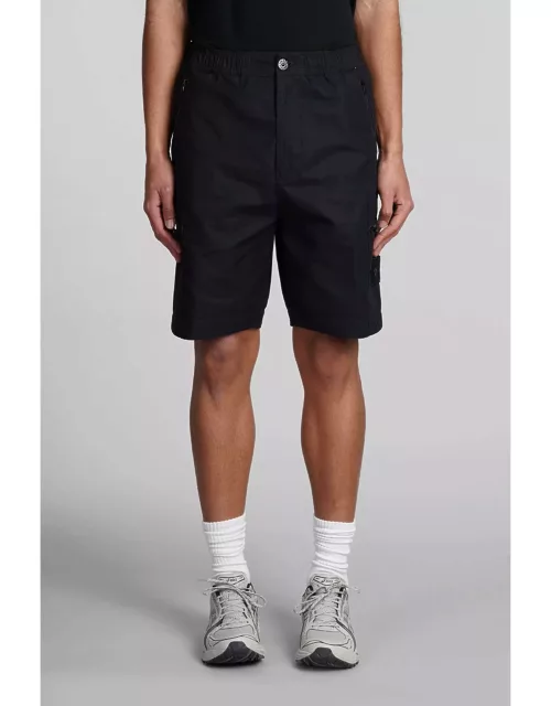 Stone Island Shorts In Black Cotton