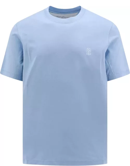 Brunello Cucinelli Cotton T-shirt With Logo Print