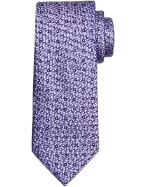 Men's Silk Jacquard Micro-Box Tie