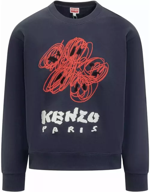 kenzo Varsity Embroidered Sweatshirt