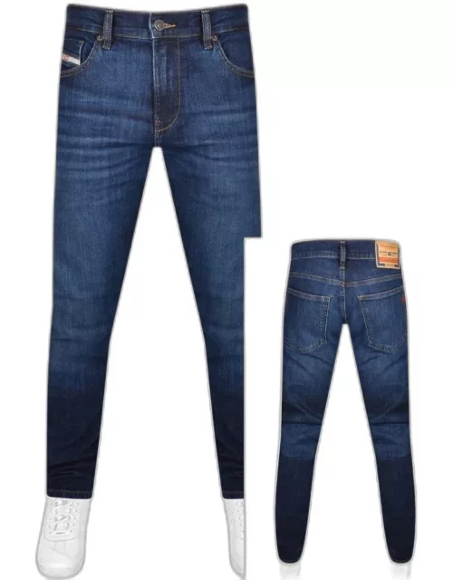 Diesel D Strukt Slim Fit Dark Wash Jeans Blue