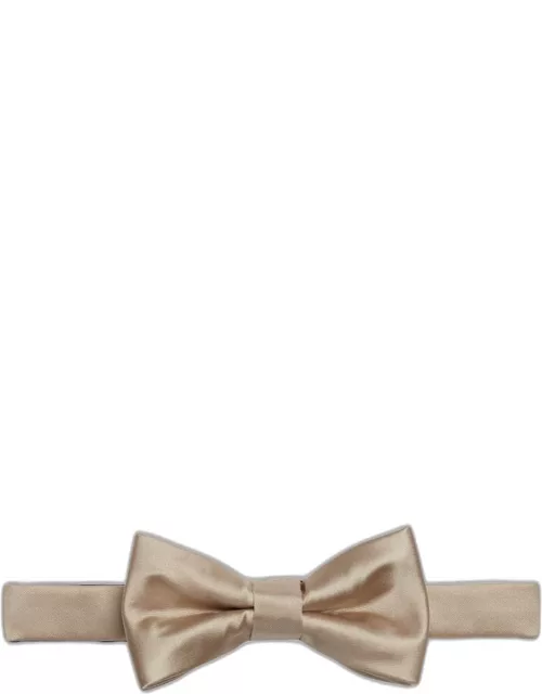 JoS. A. Bank Men's Pre-Tied Bow Tie, Champagne, One