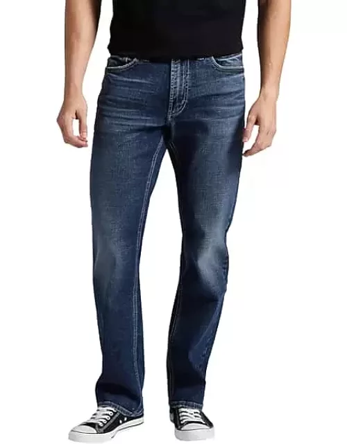 Silver Jeans Men's Grayson Classic Fit Straight Jeans Dark Wash