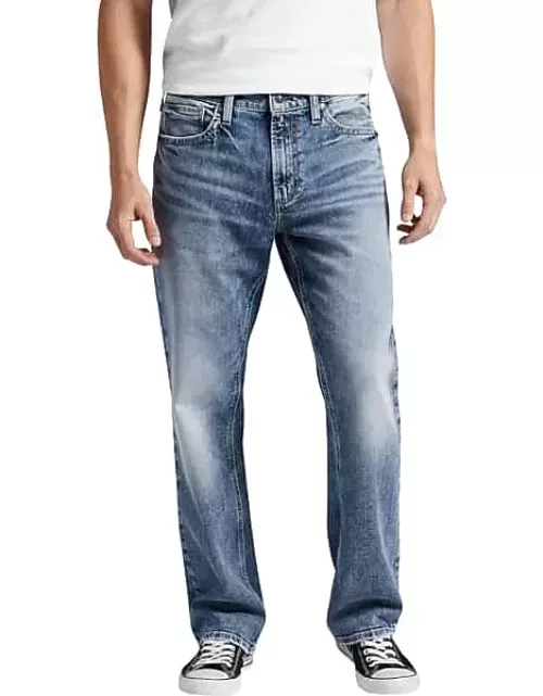 Silver Jeans Men's Grayson Classic Fit Straight Jeans Medium Wash