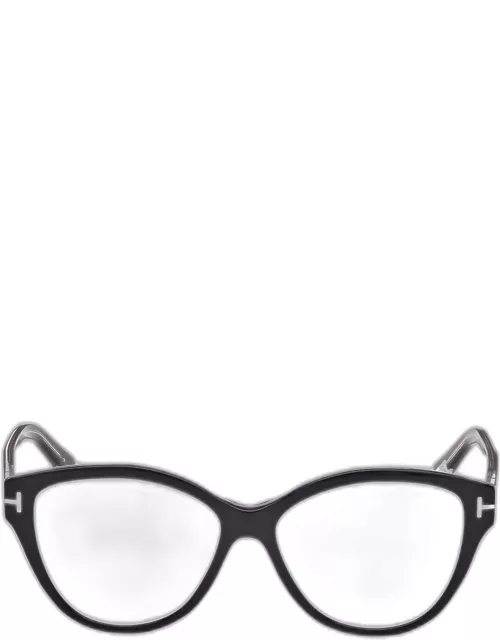 Blue Blocking Rounded Acetate Cat-Eye Glasse