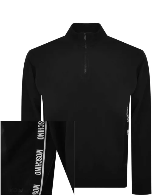 Moschino Logo Tape Sweatshirt Black