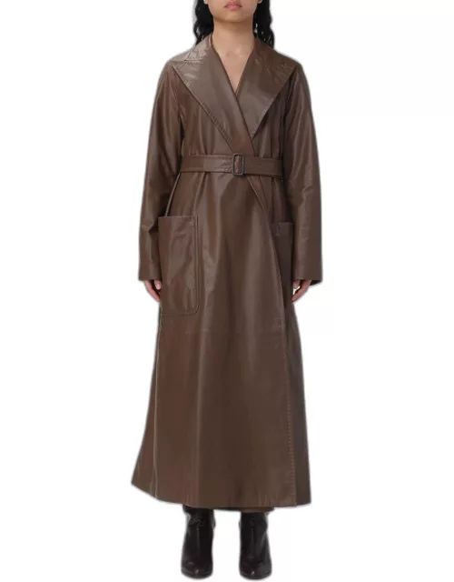 Trench Coat MAX MARA Woman colour Leather