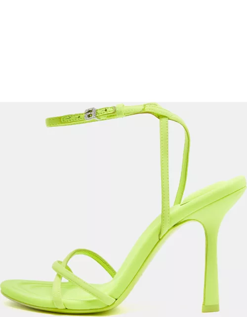 Alexander Wang Neon Green Neoprene Dahlia Sandal