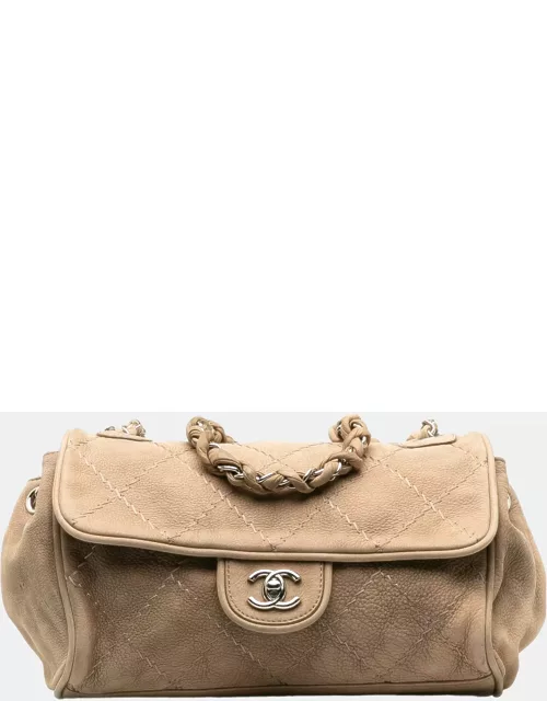 Chanel Beige/Brown Ultimate Stitch Accordion Shoulder Bag