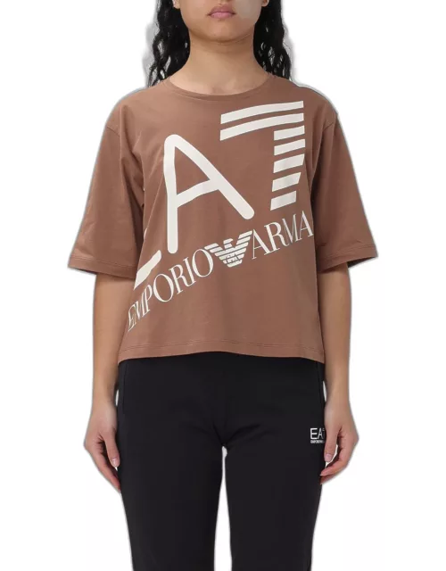 T-Shirt EA7 Woman colour Brown