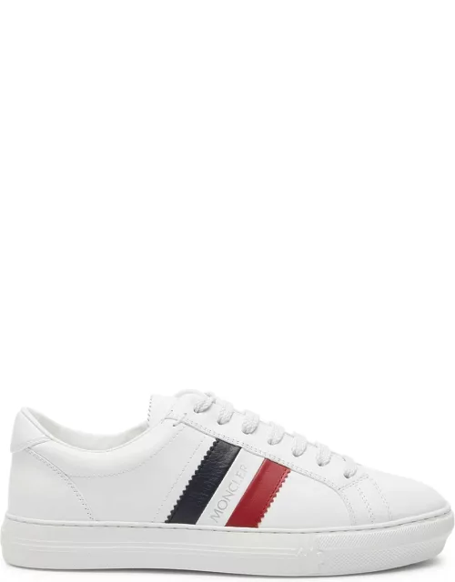 Moncler New Monaco Leather Sneakers - White - 6, Moncler Trainers, Zig Zag