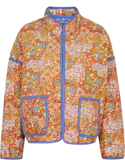 Free People Chloe Printed Quilted Cotton Jacket - Multicoloured - M (UK 12-14 / M)