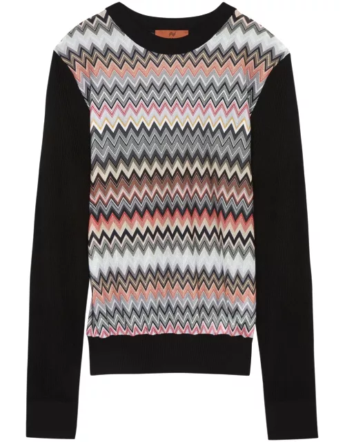 Missoni Zigzag Panelled Knitted Jumper - Multicoloured - 42 (UK10 / S)