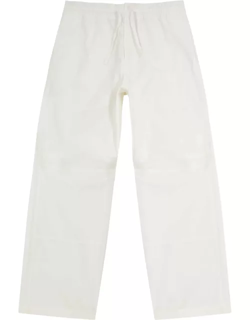 Oamc Turner Cotton-poplin Trousers - Off White