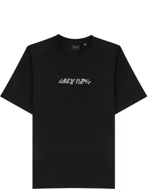 Daily Paper Unified Logo-print Cotton T-shirt - Black