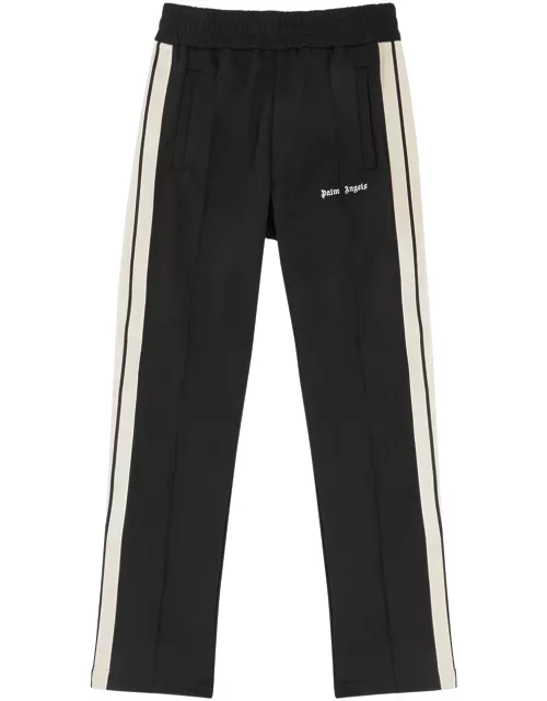 Palm Angels Logo Striped Jersey Track Pants - Black