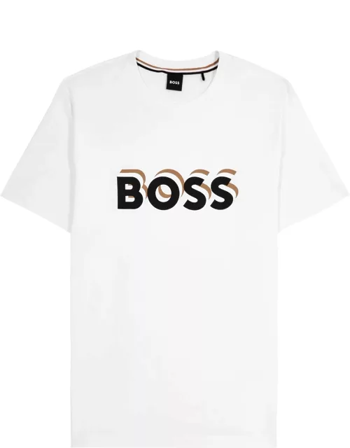 Boss Logo-print Cotton T-shirt - White