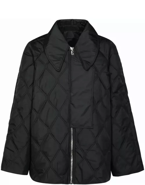 Ganni ripstop Black Nylon Jacket