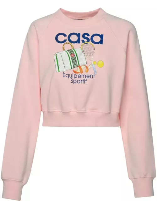 Casablanca equipement Sportif Pink Organic Cotton Sweatshirt