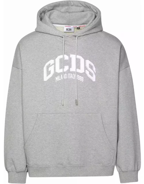 GCDS Gray Cotton Sweatshirt