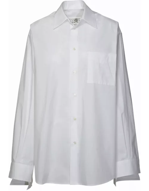 MM6 Maison Margiela White Cotton Shirt
