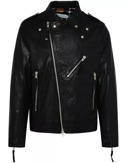 Bully Black Genuine Leather Jacket